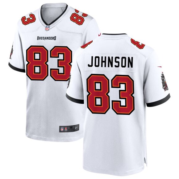 Mens Youths Kids Womens Tez Johnson White Vapor Stitched Jersey